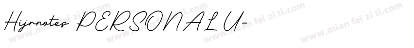 Hijrnotes PERSONAL U字体转换